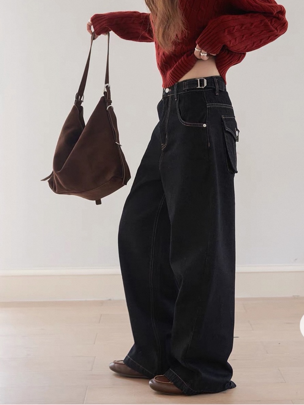 Boutique Dark Wide Leg Jeans